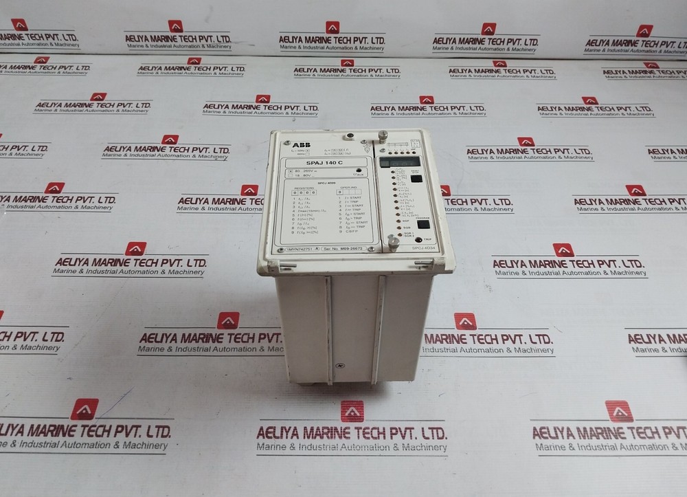 ABB SPAJ 140 C Overcurrent And Earth-Fault Relay 80 265V 50HZ