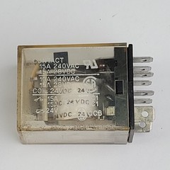 Omron LY1 24 VDC Coil Relay W/2-M4X12 Base 24 VDC Coil – USED