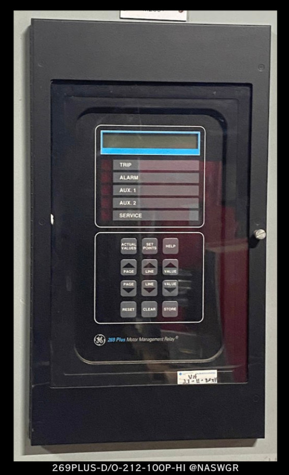 GE 269Plus-D/O-212-100P-HI Motor Management Relay – Tested/1Yr Warranty