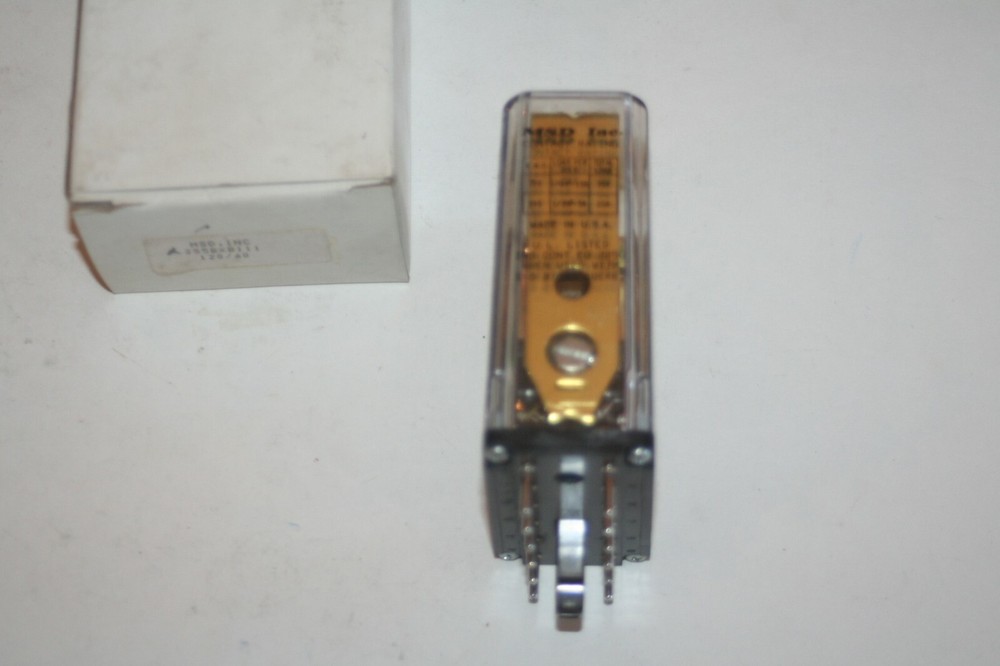 MSD B255BXBPL Electromechanical Relay 12-Pin 120V 50/60Hz 10A DPST * NEW *