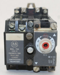 Allen-Bradley 700-PT + 700PT400A1 + 700P400A1 AC Relay with Time Delay Unit