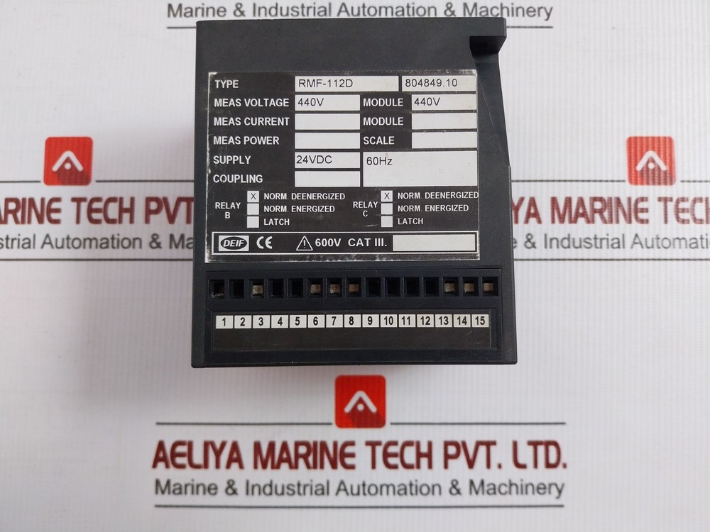 DEIF RMF-112D Frequency Relay 24VDC