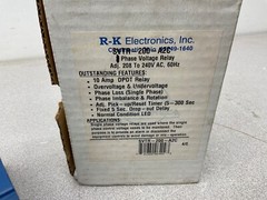 NEW R-K Electronics SVTR-200-A2C Single Phase Voltage Relay; 208-240VAC, 50/60Hz