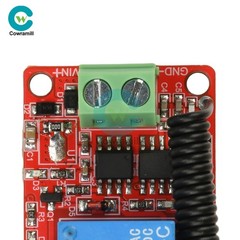 DC 5V 12V 24V Wireless Remote Control Receiver Switch Relay Module 1CH 433MHz