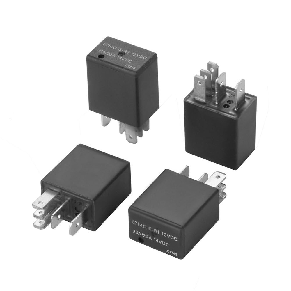 4 PCS 8711csr1 12VDC 5 Pins 35/20A Power Relay Micro 280 SPDT Sealed