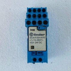 Finder 55.34.9.024.0070 Relay With 94.04 Socket