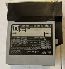 Square D Class 8501 Type X0 60 Form JK Series A Industrial Control Relay