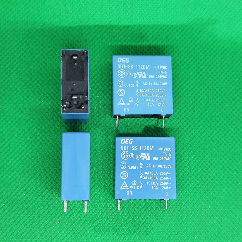 1Pc OEG SDT-SS-112DM 12VDC Power Relay 4Pins 10A 250VAC