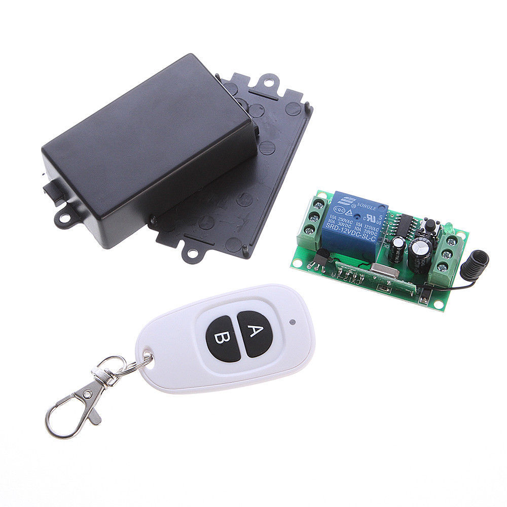 Wireless Remote Control 12V 1 Channel One Way Relay Module Receiver RC Switch