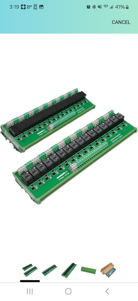 HEGZA 16 Channel Relay Module DC5V 12V 24VAC/DC Intermediate Power Relay Control