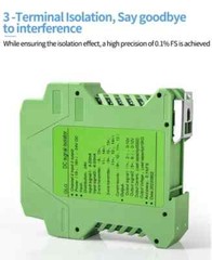 Signal Converter Isolator 4-20mA to 0-10V 1 In 1 Out 1 In 2 DC Current Analog