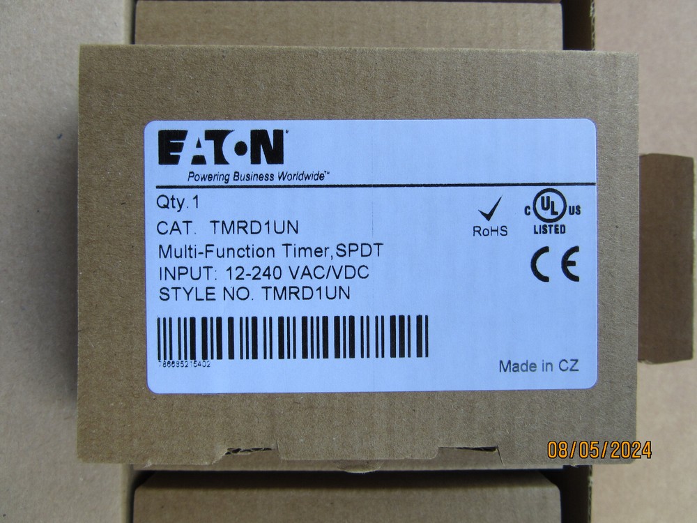 Eaton TMRD1UN Multi-Function Timer SPDT Input: 12-240 VAC/VDC 0.1S-10D New
