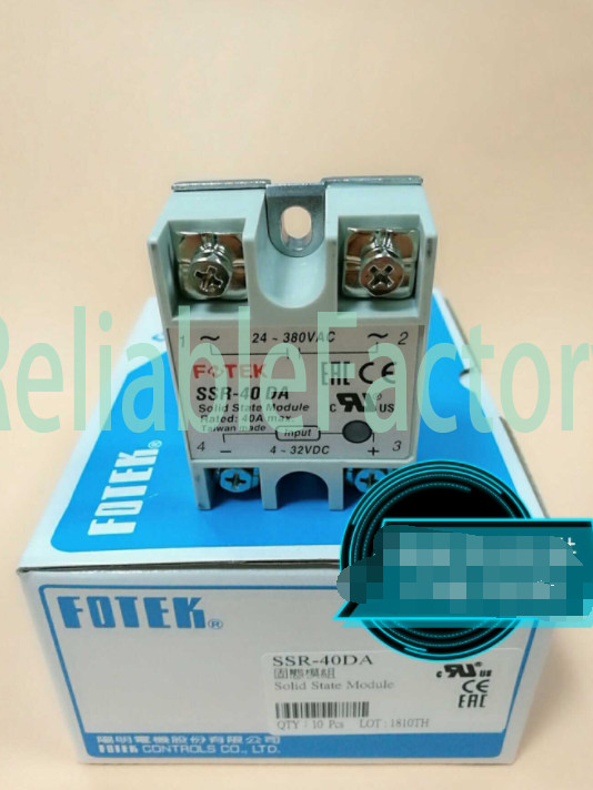 1PC Fotek SSR-40DA SSR40DA Relay 40A In Box -New