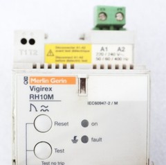 MERLIN GERIN VIGIREX MODEL RH99M GROUND FAULT DIFFERENTIAL EARTH LEAKAGE RELAY