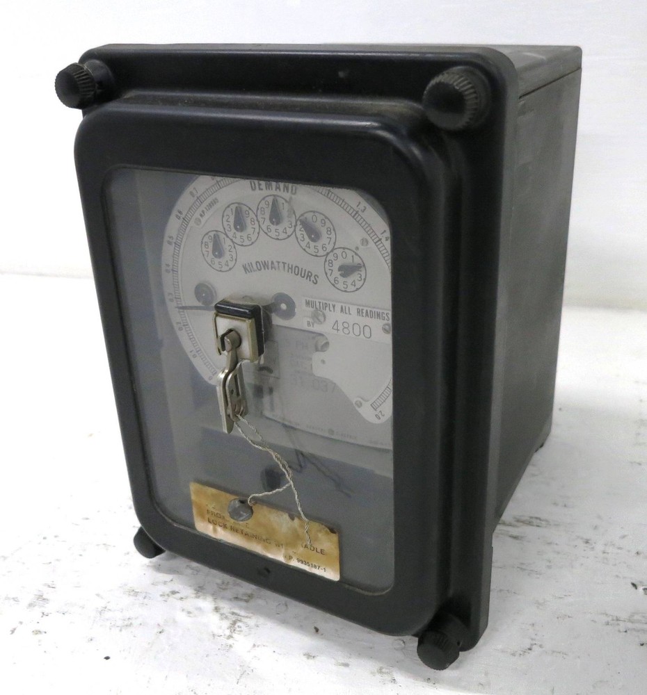 GE 706X64G263 2 Stator Watthour Meter Relay 3PH DS-63 Watt Hour 200:5 120:1 120V