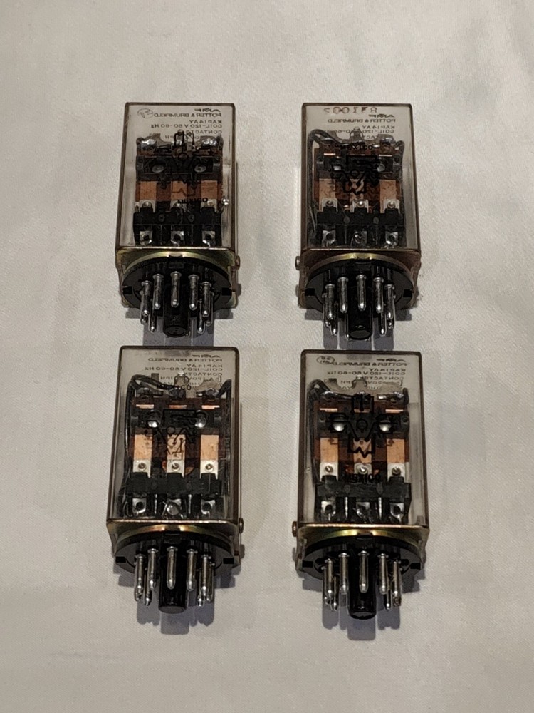 Lot Of 4 AMF Potter & Brumfield KAP14AY Relay 120V 50/60 Hz
