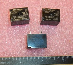 QTY (4) JS1EJ-6V AROMAT 6Vdc SPDT 1-FORM-C PCB RELAYS AJS134098