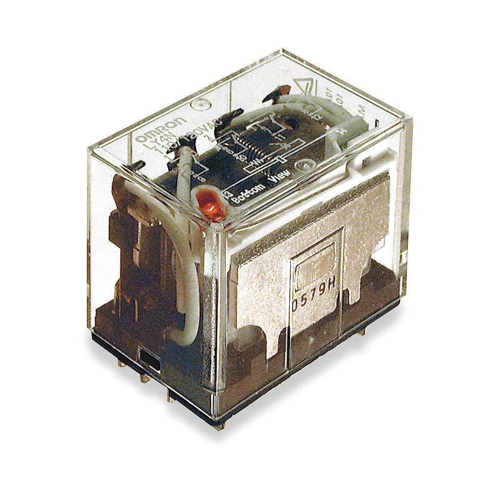 OMRON LY4N-AC120 GeneralPurpose Relay,120VAC, 10A, 14Pins 6C884