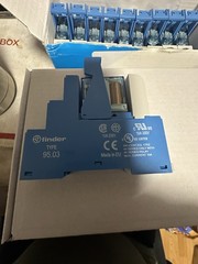 Finder Type 95.03 Socket + 40.31.7024.0000 Relay 12A 250V Lot of Ten (10)