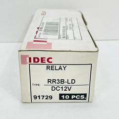 IDEC RR3B-LD-DC12V Midget General Purpose Relay 3PDT 10A ~New Surplus~