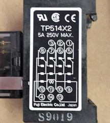 FUJI ELECTRIC HH54P-FL RELAY WITH SOCKET TP514X2, LOT OF 3