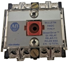 Allen-Bradley 700DC-P000Z1 DC Control Relay 10A 115/125 Coil