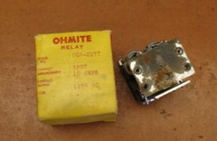 H14 – VINTAGE OHMITE RELAY DOX-227T 3PST 10 AMPS 115V AC UNUSED IN BOX