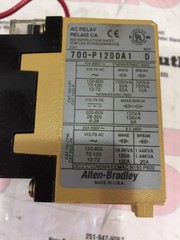 Allen Bradley AC Relay 700-P1200A1 Series D 10 Amp 120 Volt Coil
