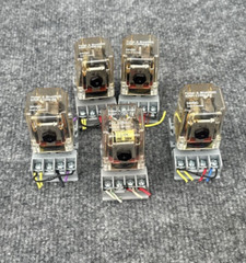Lot of 5 – Potter & Brumfield KRPA-11DN-24 24VDC 8 pin Relay with Base Used