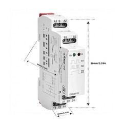 Electronic Latching Relay Memory Relay Impulse Relay GRM8-02,AC/DC12V~240V 16A