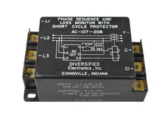 Diversified Electronics AC-107-208 Phase Sequence & Loss Monitor NOS