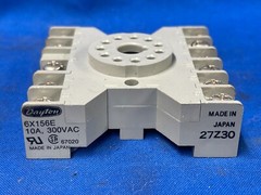 DAYTON RELAY SOCKET 6X156E 10AMP 300VAC 27Z30 3 PDT 11 PIN DIN RAIL MOUNT JAPAN