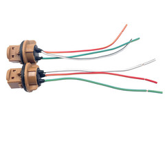 2 Pack T20 7443 Bulb Socket Female Adapter Wire Harness Connector for Turn