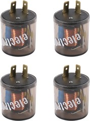 4 Pcs 2 Pin 12V Electronic Turn Signal Flasher Relay 2 Prong Flasher Relay 20…