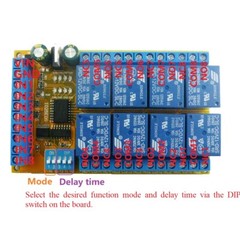 1 PCS 8ch Flip-Flop Latch Relay Board Bistable Self-locking Electronic Switch