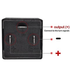 CF-13 LED Flasher Relay Pack of 2 – 3 Pin Adjustable Turn Signal Relay CF13 E…