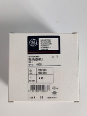 Power Relay, 4 NC Contacts, 110 VAC Coil, General Electric Model: RL4RA004TJ