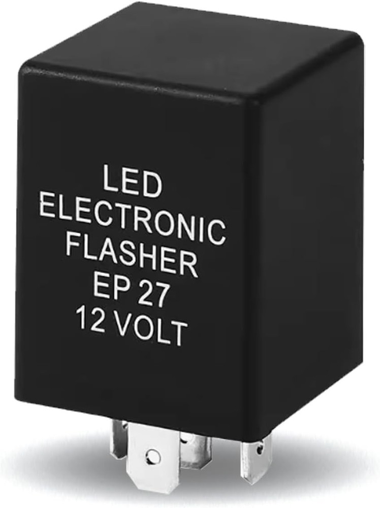Durable Waterproof LED Flasher Relay – 5 Pin EP27 Turn Signal Solution for Cars