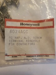 New Honeywell 4074ACC 10 Amp N.O. Screw Terminal Assembly Lot of 3