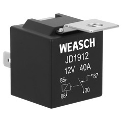 2Pk Car Relay 12V 40A 4 Pin SPST Automotive Switches & Starters for Boat Tractor