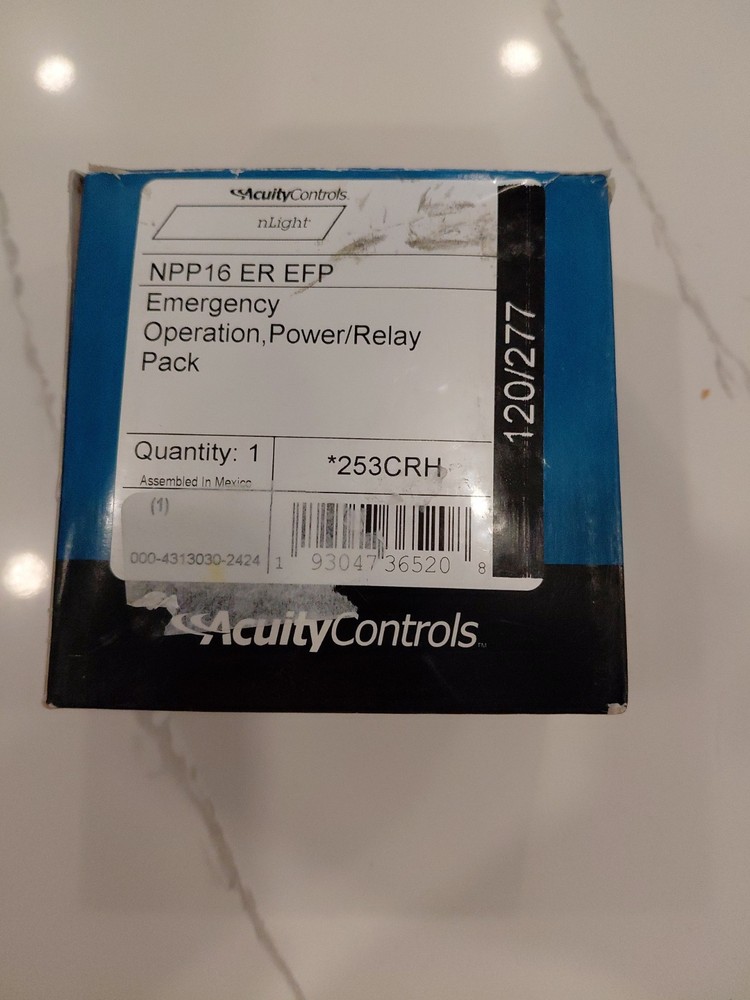 Acuity Controls NPP16 ER EFP Emergency Operation, Power/Relay Pack 253CRH, NEW