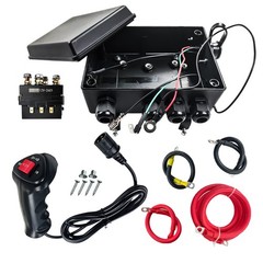 12V 500A Winch Solenoid Contactor Relay with Box and Winch Hand Control Kit