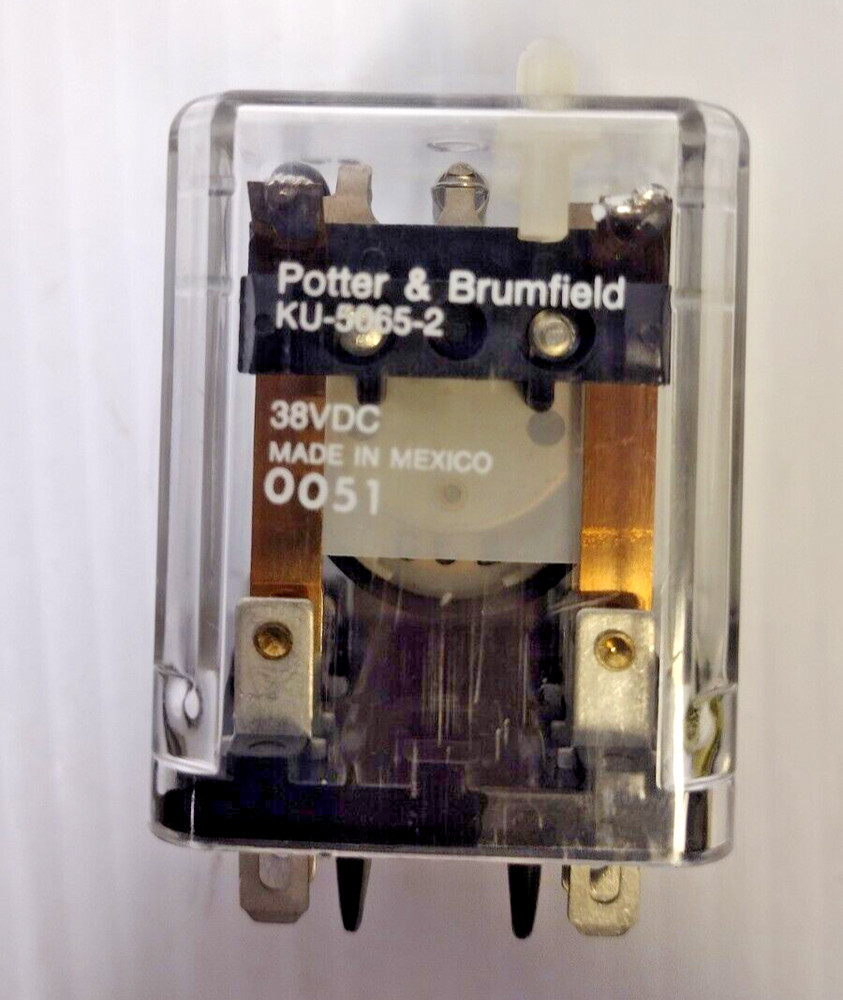 Potter and Brumfield 38VDC Relay, P/N: KU-5065-2