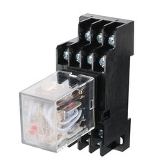 6 Pcs 4PDT AC 110V/120V General Purpose Power Relay 14Pins with Base