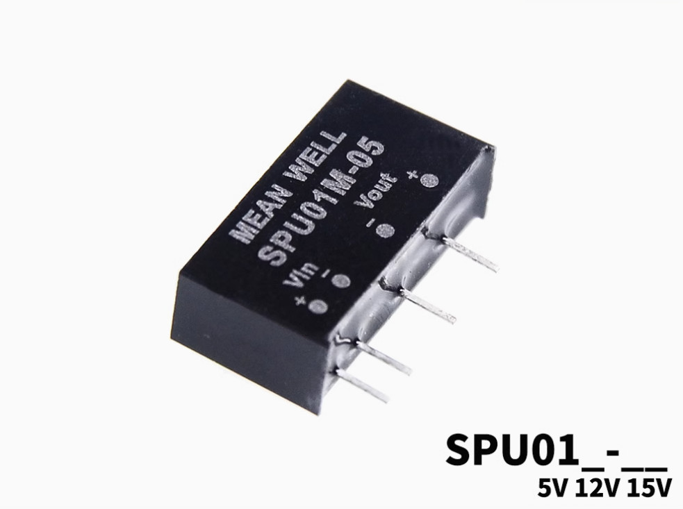 1PC NEW MEAN WELL Power supply SPU01L/01M/01N 5V12V15V DC-DC 1W #LL