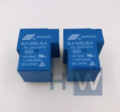 6Pcs New 30A250VAC Relay SLA-12VDC-SL-A Set of Normally Open 4pin