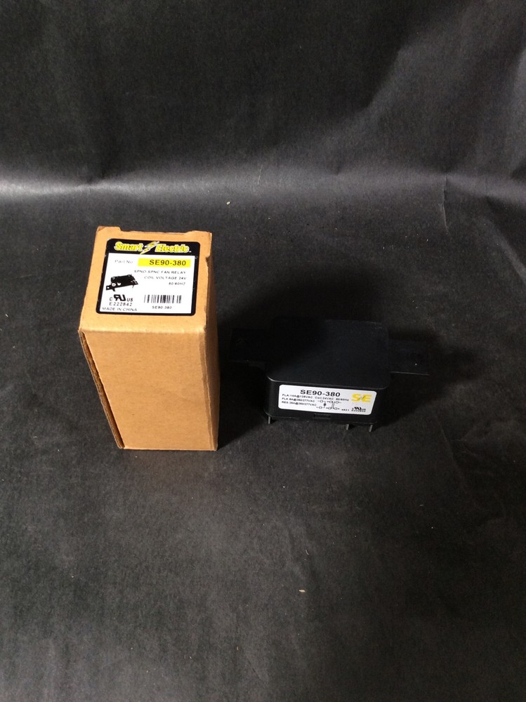 SMART ELECTRIC SE90-380 FAN RELAY; 24 VAC, 50/60HZ, SPST 212272