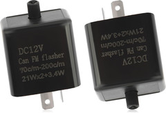 2PCS 12V LED Flasher Relay 2 Pin,Adjustable Turn Signal Relay for Repairing