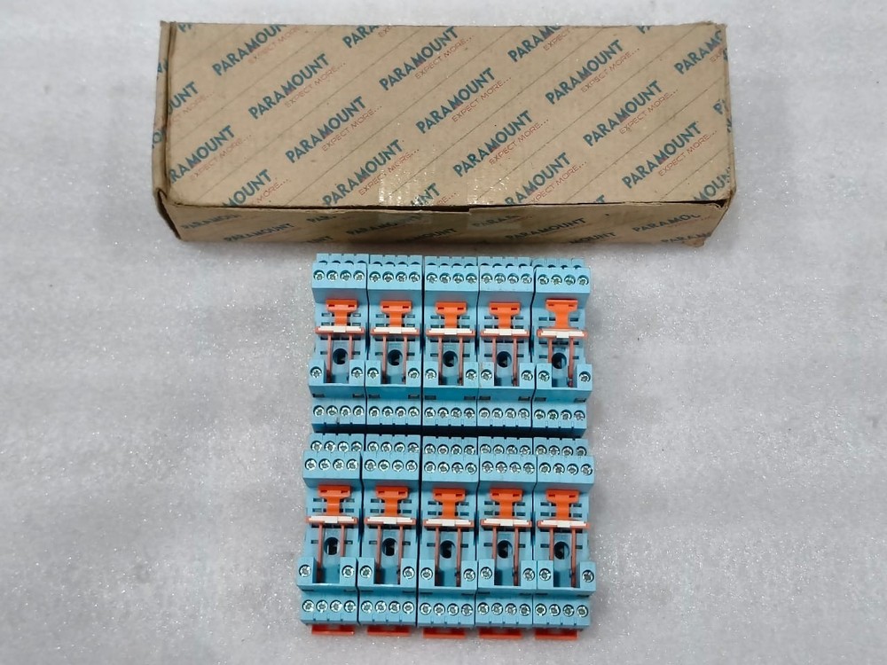 PARAMOUNT 10-250VAC RELAY BASE SOCKET 10A 14PIN LOT OF 10PCS FAST SHIPPING