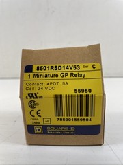SQUARE D 8501RSD14V53 SERIES C 24VDC MINIATURE GP RELAY Ice Cube